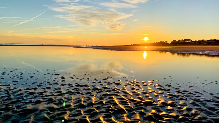 Sunset Reflections on the Tidal Flats, Hilton Head Island